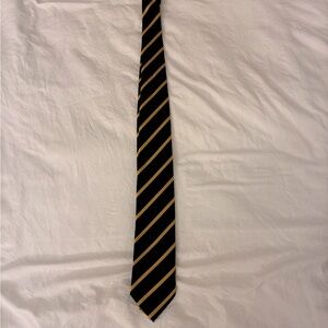 Black and Yellow Rep Tie